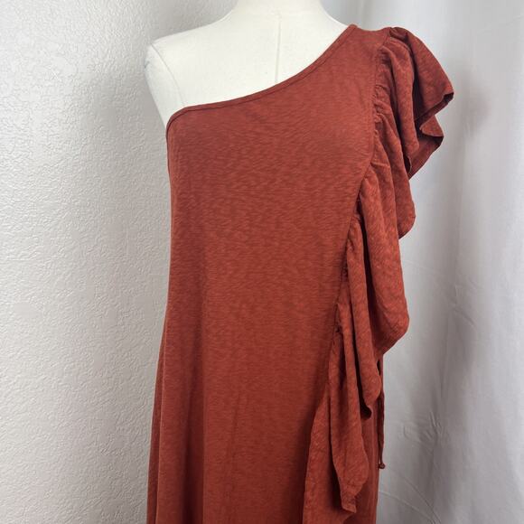 Free People Beach Maxi Dress Womens Small Rust Elisa Goddesscore Boho Resort - Picture 2 of 12